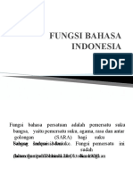 FUNGSI BAHASA INDONESIA