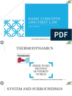 Engineering Thermodynamics Basic Concepts and First Law