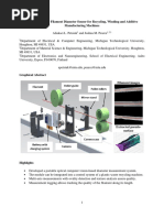 Open Source 3-D Filament Diameter Sensor For Recycling, Winding and Additive Manufacturing Machines