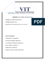 Report-Polymer Technology: Mohammed Rehaan Chandan