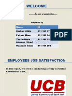 UCB Employee Job Satisfaction Report