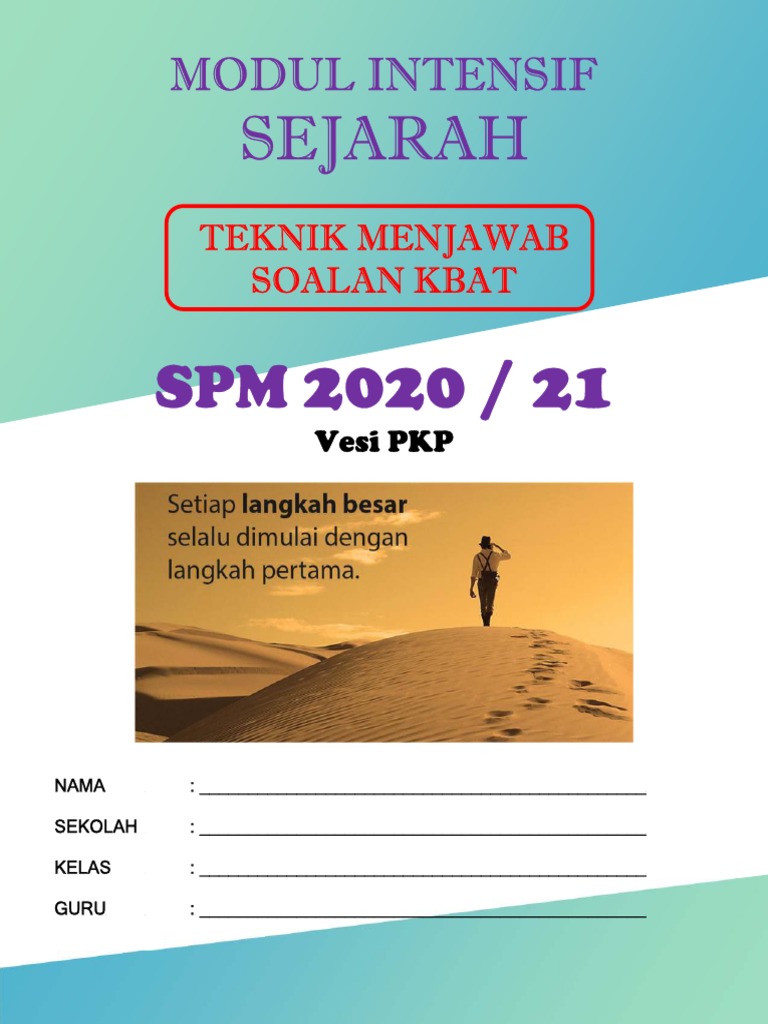 Sj Modul Teknik Kbat 2020 Pdf