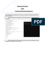 Muhammad Ali Qasim 32566 Programming Fundamentals Assignment 3