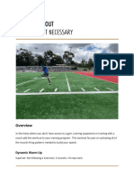 GAME ELEVATED SPEED WORKOUT NO EQUIPMENT
