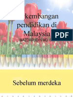 TAJUK 3 Perkembangan Pendidikan Di Malaysia