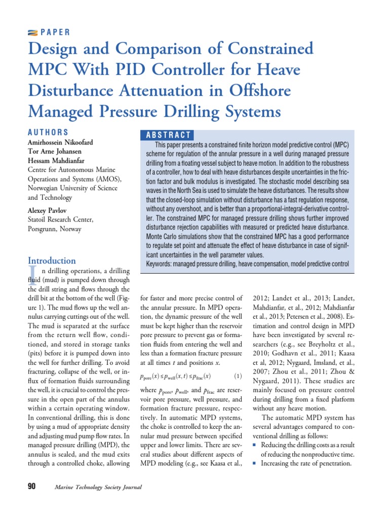 2014-Design and Comparison of Constrained MPC With PID Controller For ...