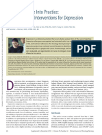 Putting Evidence Into Practice: Evidence-Based Interventions For Depression