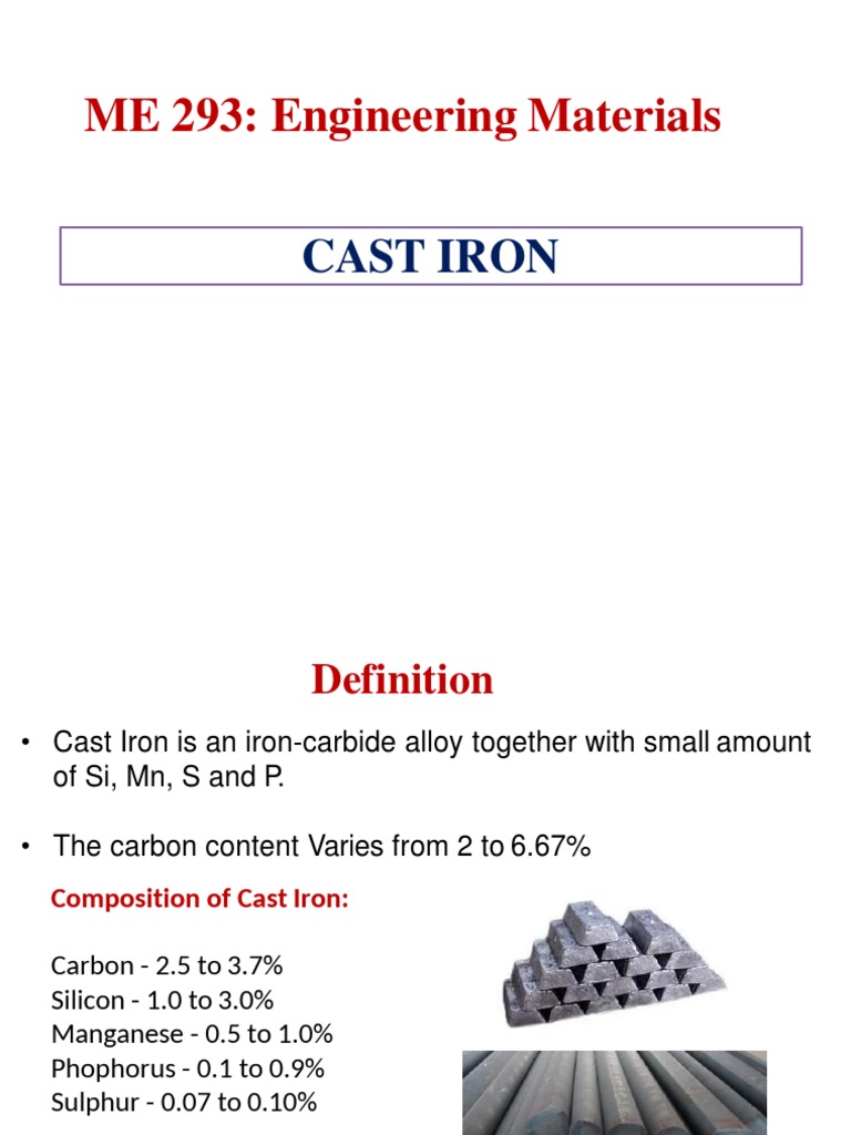 Cast Iron Production & Classification PDF Cast Iron Iron