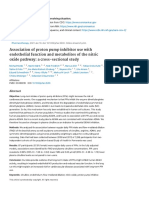 Association of Proton Pump Inhibitor Use With Endothelial Function and Metabolites of The Nitric Oxide Pathway - A Cross-Sectional Study - PubMed