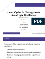 Limit Cycles in Homogeneous Azeotropic Distillation: Z Urich, June 18, 2001