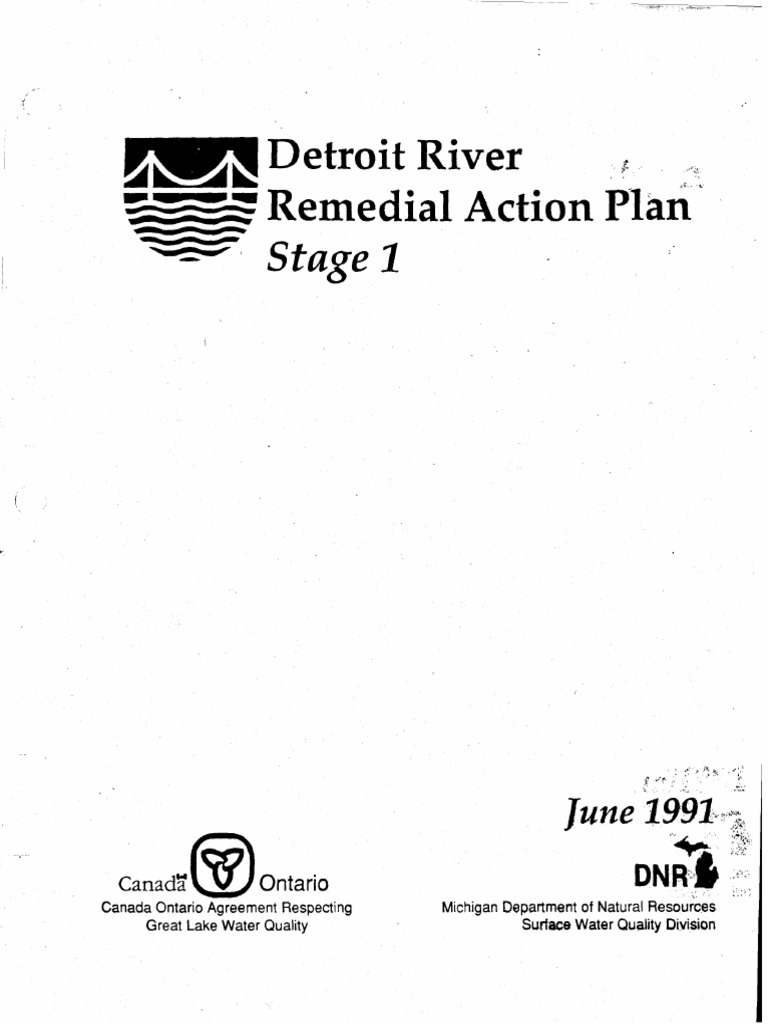 Detroit River Clean Up 1991 PDF, PDF, Water Pollution