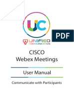 Cisco Webex Meeting - User Guide (Communicate With Participants)