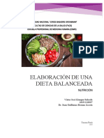 Dieta balanceada cubriendo RED de 3373 kcal