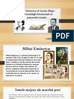 Mihai Eminescu & Lucian Blaga – Personalități Fenomenale Ai Poporului Român . Sinan