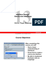 Interface Design: One-To-One Interfaces: Source, Target, Mappings