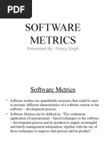 Software Metrics: Presented By: Princy Singh