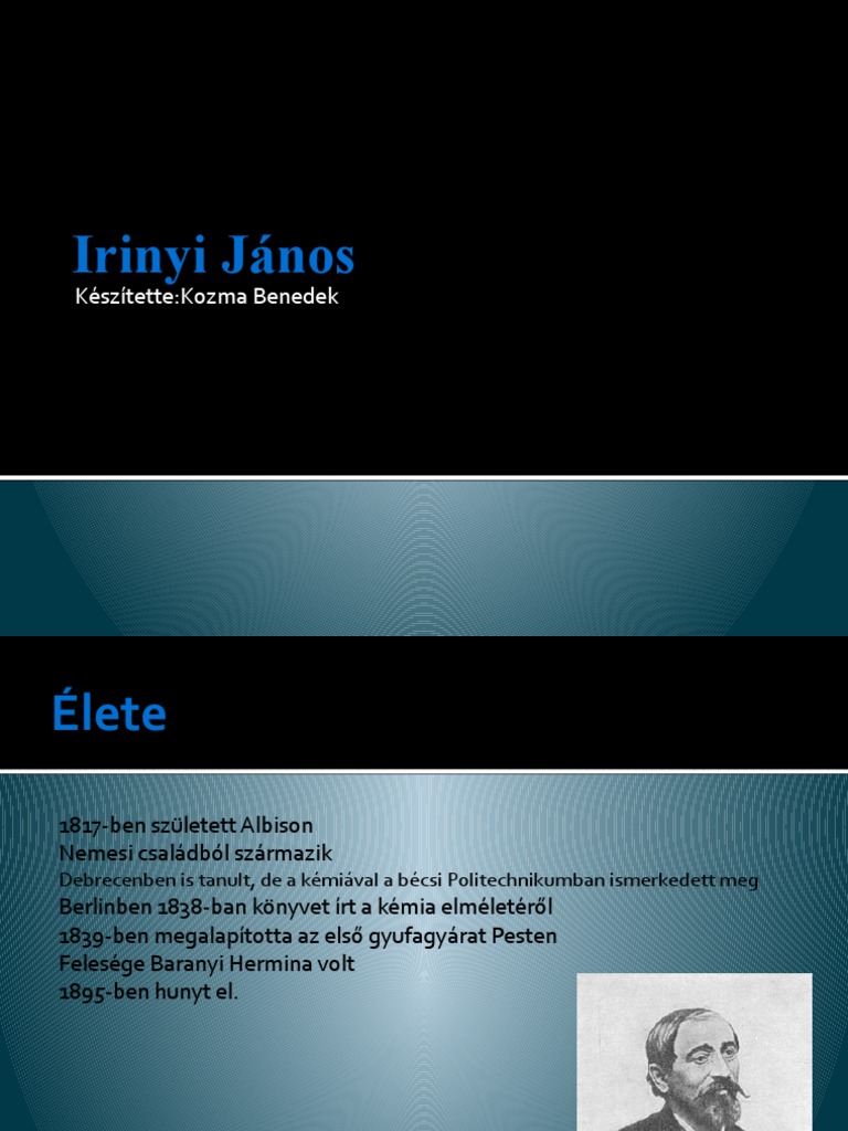 Irinyi János | PDF