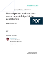 Manual pentru evaluarea ex-ante a impactului politicilor educationale