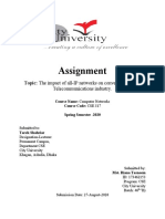 Assignment: Topic: The Impact of all-IP Networks On Convergence in The