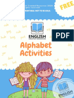 Alphabet Activities Color The Pictures English Created Resources