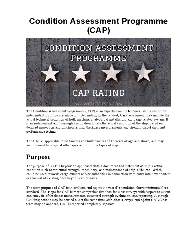 Condition Assessment Programme (CAP) PDF Ships Corrosion