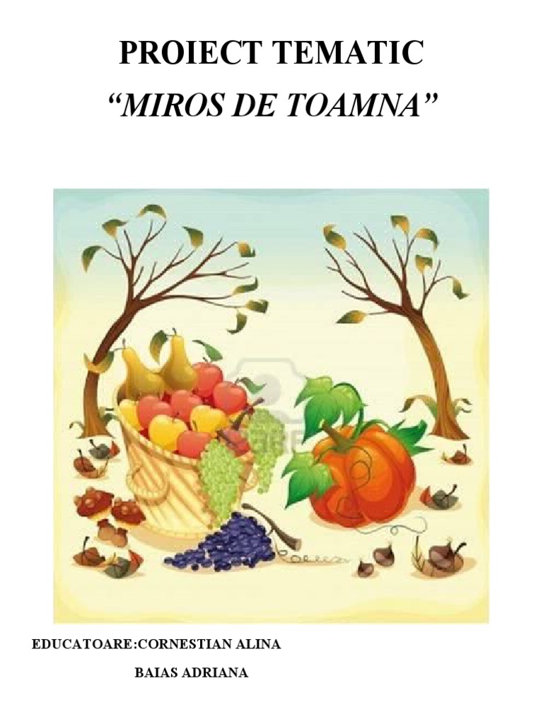 Proiect Tematic Toamna | PDF