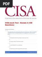 CISA-mock Test - Domain 2 (100 Questions)