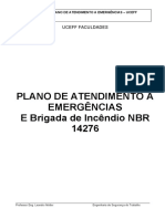 PLANO DE ATENDIMENTO A EMERGÊNCIAS e NBR 14276