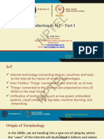 Introduction To Iot - Part I: Dr. Sudip Misra