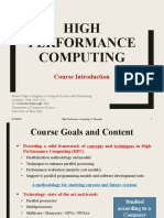 High Performance Computing: Course Introduction