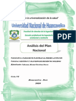 Análisis Del Plan Nacional