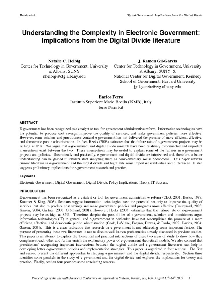 Natalie C. Helbig Understanding The Complexity in Electronic