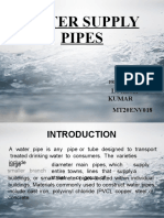 of Water Supply Pipes
