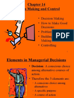 Making Decisions & Controlling as a Manager