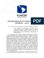 Programa Antropologia de La Violencia 2016 PDF
