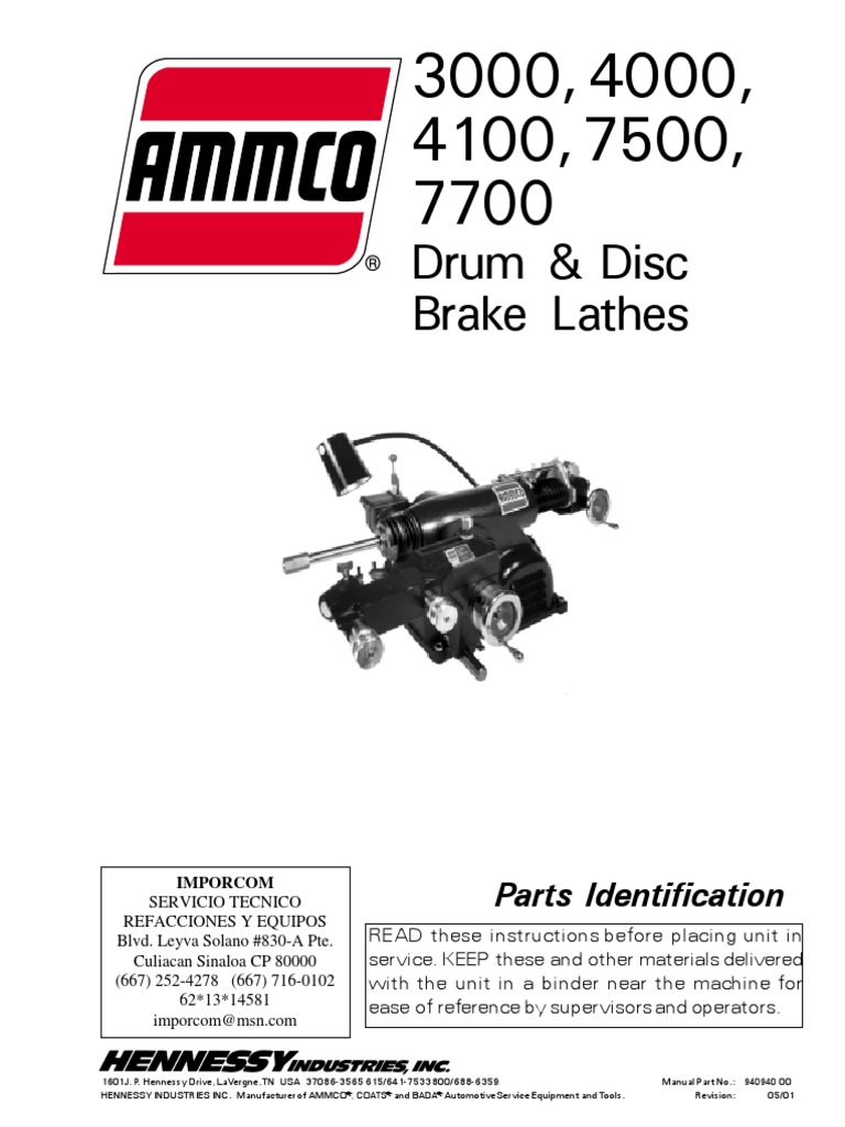 Burt Munro Tuerca De Repuesto Para Torno De Freno, Eje 1, Compatible Con  Ammco 3000, 4000, 4100, 7000, Etc. Accesorio Herramienta Mecánica