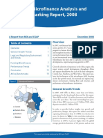 Africa Microfinance Analysis and Benchmarking Report, 2008