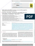 Kidney Diseases and COVID-19 Infection Causes and Effect, Supportivetherapeutics and Nutritional Perspectives