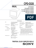 Service Manual: CPD-G520