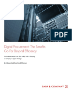 2018 Bain - Digital Procurement The Benefits Go Far Beyond Efficiency