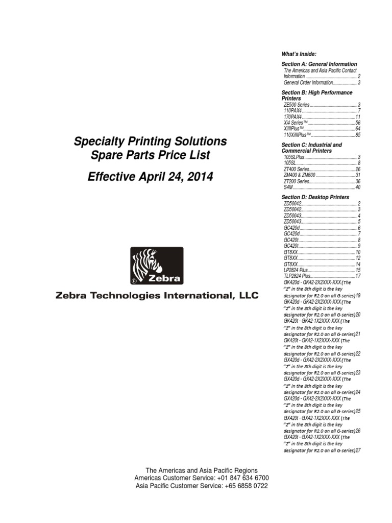 Printers Spare Parts PDF | PDF | Receipt | Credit