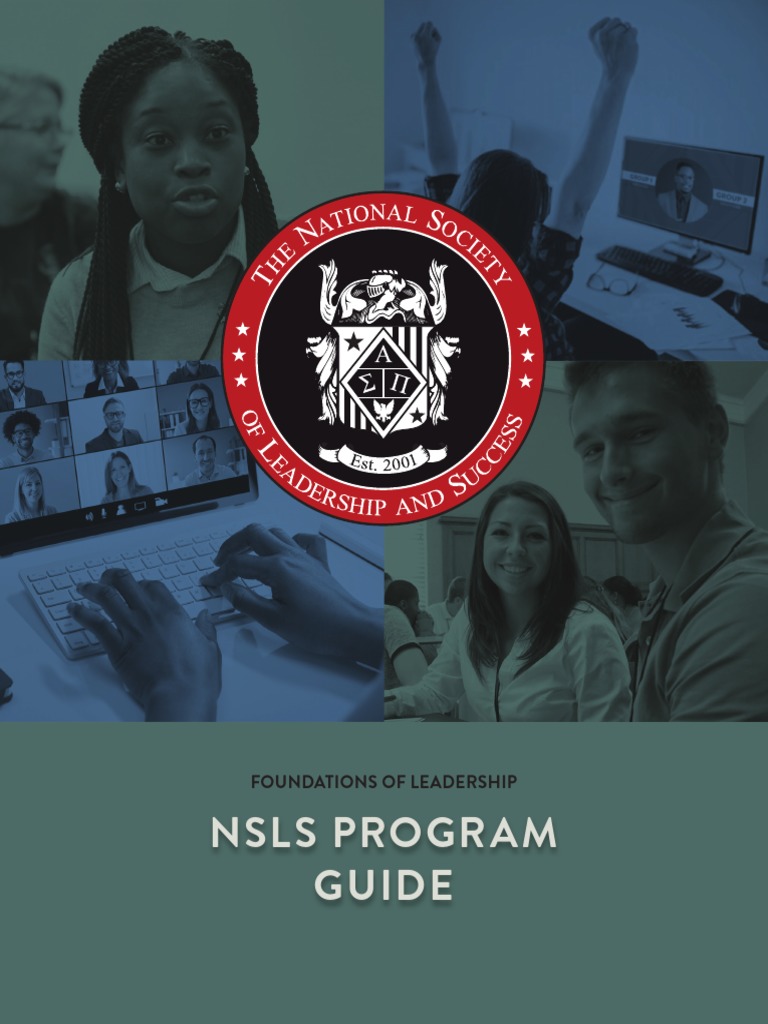 Nsls Program Guide Foundations of Leadership PDF Leadership Goal
