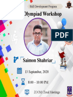 Olympiad Workshop Olympiad Workshop: Skill Development Program