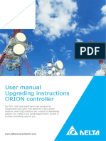 User Manual Upgrading Instructions ORION Controller: Concentrate On What Is Most Important For You - Your Business