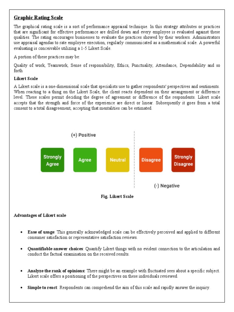 Graphic Rating Scale in Performance Appraisal | PDF | Performance ...