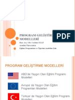 Program Gelic59ftirme Modelleri Ceyhun Ozan