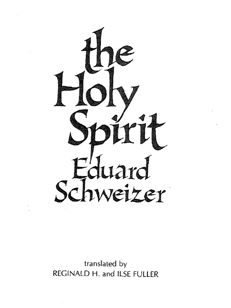 The Holy Spirit | PDF | Genesis Creation Narrative | Catholic Church