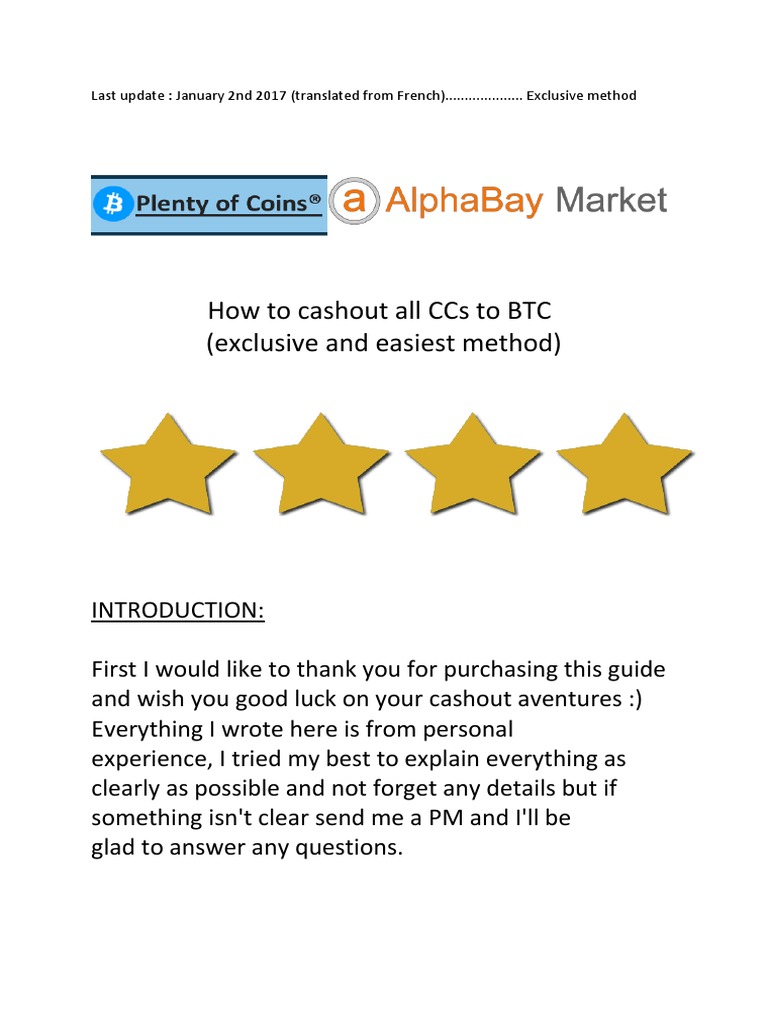 How To Cashout All Ccs To BTC (Exclusive and Easiest Method) | PDF |  Computing | Internet