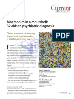 Mnemonics in A Mnutshell: 32 Aids To Psychiatric Diagnosis