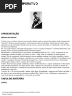 O estado corporativo. Benedito Mussoline